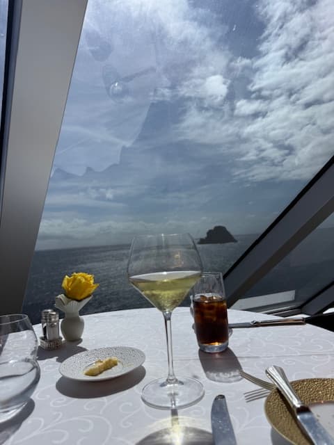 Fine dining with an ocean view